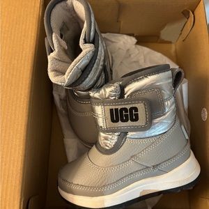 UGG Kids Silver Boots